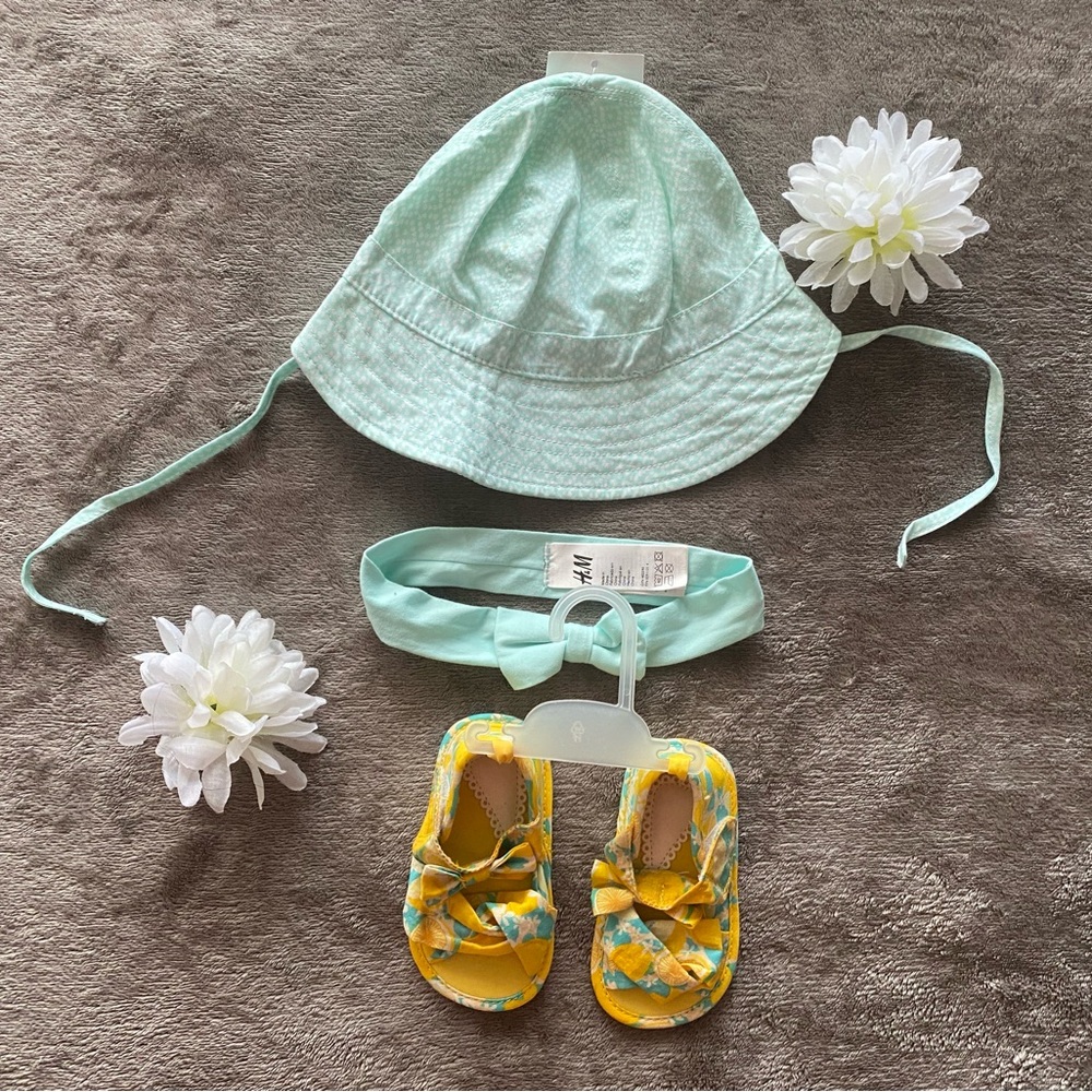 ✨ H&M ADORABLE NOS VINTAGE BABY SUMMER BUNDLE - 3PC SET (NWT* +NWOT)✨